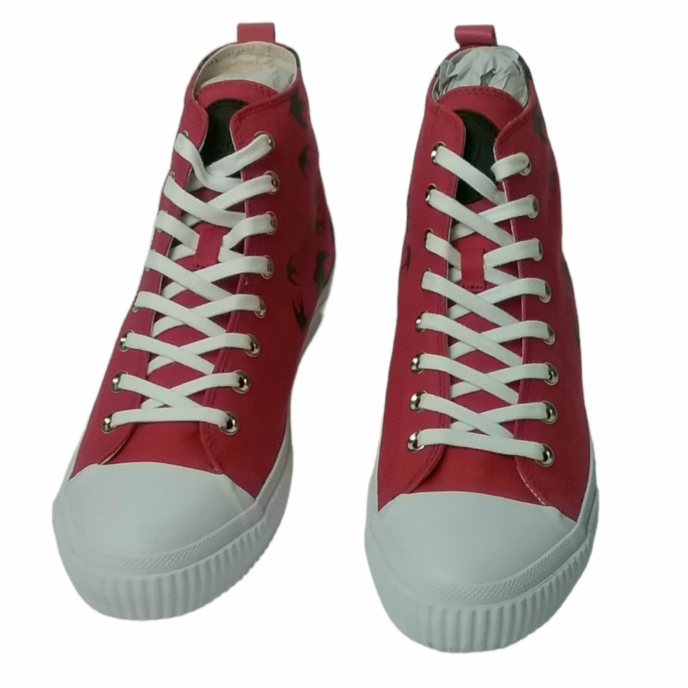MCQ by Alexander McQueen Shoes Men's 10 Women 12 Swallow Swarm High-top Sneakers - Picture 4 of 10